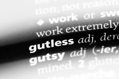 Hayır, korkak değil tek kelimeyle bir sözlük. korkak kavramı