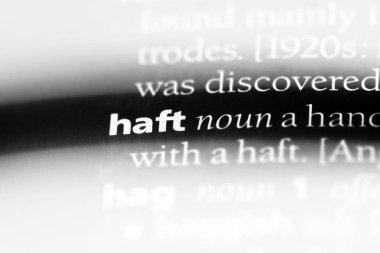 bir sözlüğü'ndeki sözcüğü sap. Haft kavramı.