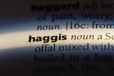 Haggis Word'de bir sözlük. Haggis kavramı.
