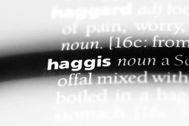Haggis Word'de bir sözlük. Haggis kavramı.