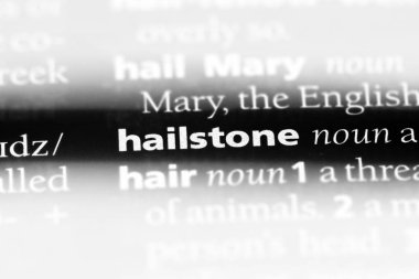 hailstone sözcük sözlüğe. hailstone kavramı.