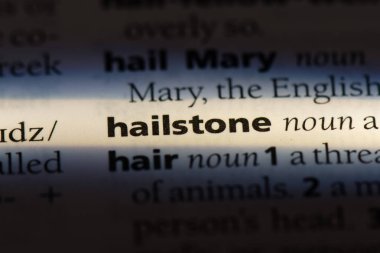 hailstone sözcük sözlüğe. hailstone kavramı.