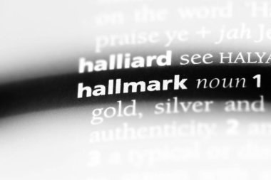 Hallmark Word'de bir sözlük. Hallmark kavramı.