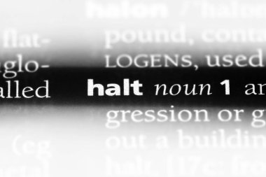 bir sözlüğü'ndeki sözcüğü durdurmak. kavram durdurmak.