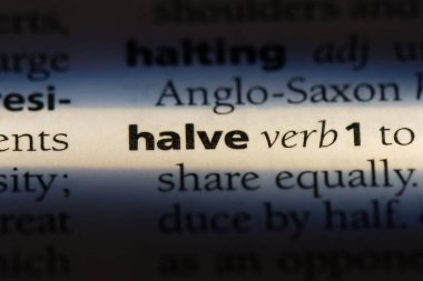 bir sözlüğü'ndeki sözcüğü yarıya indirmek. kavram yarıya.