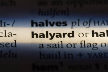 Halatı Word'de bir sözlük. Halatı kavramı.