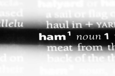 jambon Word'de bir sözlük. jambon kavramı.