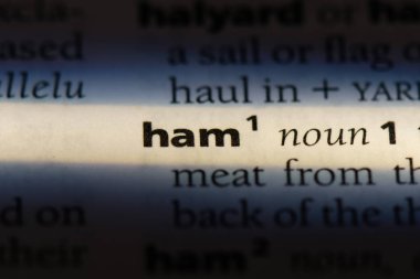 jambon Word'de bir sözlük. jambon kavramı.