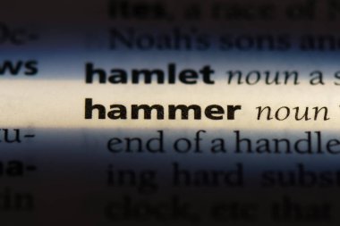 bir sözlüğü'ndeki sözcüğü çekiç. çekiç kavramı.