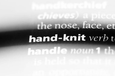 bir sözlüğü'ndeki sözcüğü el örgü. kavram el örgü.