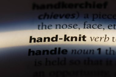 bir sözlüğü'ndeki sözcüğü el örgü. kavram el örgü.