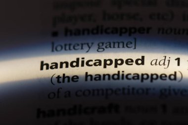 özürlü tek kelimeyle bir sözlük. özürlü kavramı.