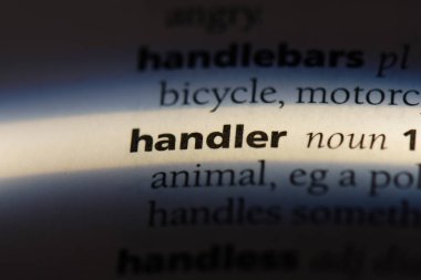 bir sözlüğü'ndeki işleyicisi sözcüğü. işleyicisi kavramı.