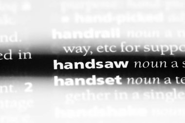 El testeresi Word'de bir sözlük. El testeresi kavramı.