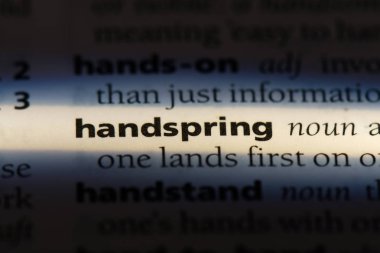 Handspring Word'de bir sözlük. Handspring kavramı.