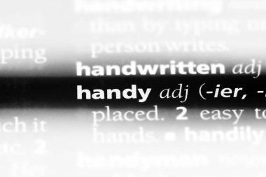 kullanışlı tek kelimeyle bir sözlük. kullanışlı kavramı.