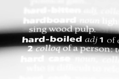 katı pişmiş tek kelimeyle bir sözlük. katı pişmiş kavramı.