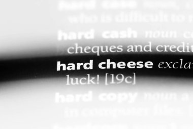 sert peynir Word'de bir sözlük. sert peynir kavramı.