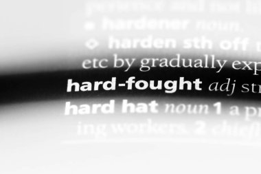 zor savaştı tek kelimeyle bir sözlük. zor savaştı kavramı.