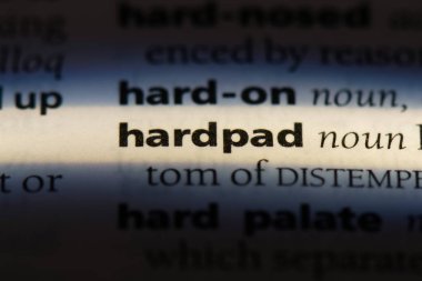 hardpad sözcük sözlüğe. hardpad kavramı.