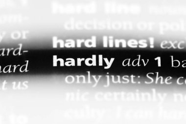 Neredeyse tek kelimeyle bir sözlük. pek kavramı.