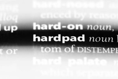 hardpad sözcük sözlüğe. hardpad kavramı.