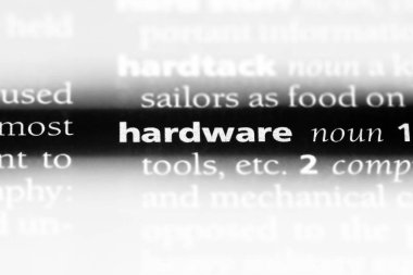 donanım Word'de bir sözlük. donanım konsepti.