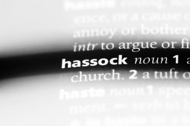 bir sözlüğü'ndeki hassock sözcüğü. hassock kavramı.