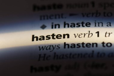 bir sözlüğü'ndeki sözcüğü hızlandırmak. kavram hızlandırmak.