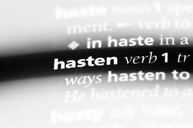 bir sözlüğü'ndeki sözcüğü hızlandırmak. kavram hızlandırmak.