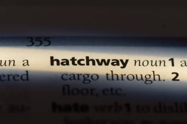 bir sözlüğü'ndeki koridoruna sözcüğü. kapak kanalı kavramı.