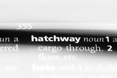 bir sözlüğü'ndeki koridoruna sözcüğü. kapak kanalı kavramı.