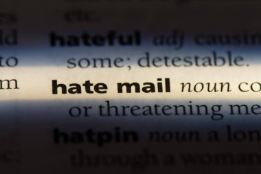 nefret posta Word'de bir sözlük. nefret posta kavramı.