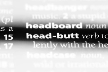 kafa toslamak Word'de bir sözlük. kafa toslamak kavramı.