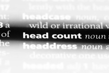 bir sözlük sayımına Word'de. sayım kavramı.