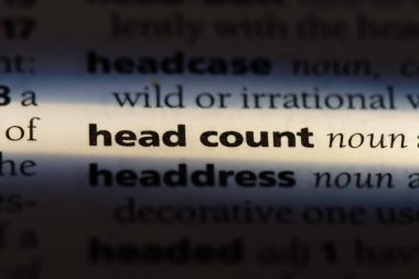 bir sözlük sayımına Word'de. sayım kavramı.