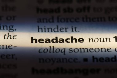 baş ağrısı Word'de bir sözlük. baş ağrısı kavramı.