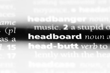 yatak başı Word'de bir sözlük. yatak başı kavramı.