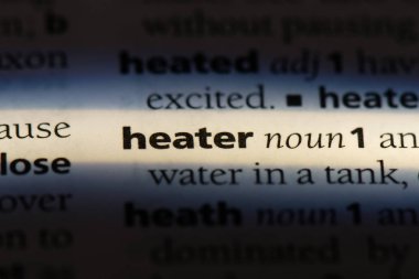 ısıtıcı Word'de bir sözlük. ısıtıcı kavramı.
