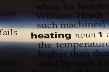 bir sözlüğü'ndeki sözcüğü Isıtma. Isıtma kavramı.