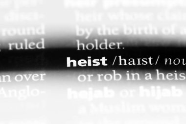 bir sözlüğü'ndeki sözcüğü soygun. kavram heist.