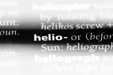 Helezoni kelime sözlüğe. Helio kavramı.