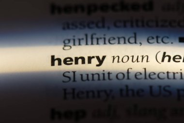 Henry Word'de bir sözlük. Henry kavramı.