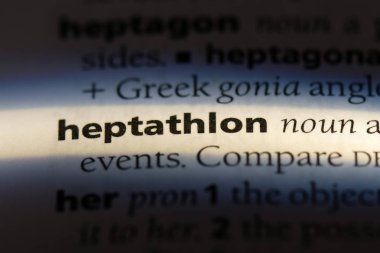 bir sözlüğü'ndeki heptatlon sözcüğü. heptatlon kavramı.