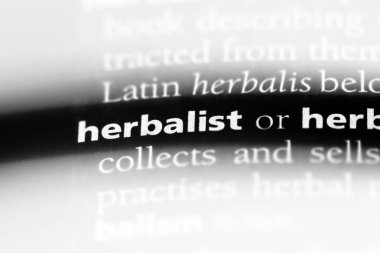 herbalist Word'de bir sözlük. herbalist kavramı.