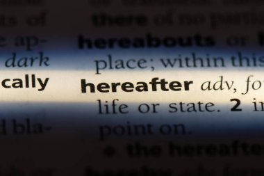 Bundan sonra tek kelimeyle bir sözlük. Bundan sonra kavramı.