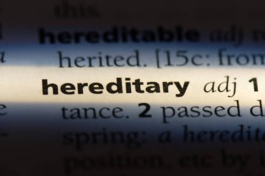 kalıtsal tek kelimeyle bir sözlük. kalıtsal kavramı.