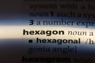 altıgen Word'de bir sözlük. altıgen kavramı.