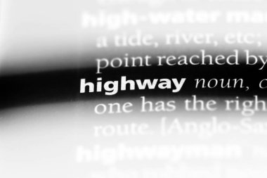 otoyol Word'de bir sözlük. otoyol kavramı.