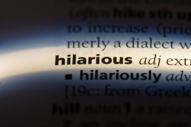 komik kelime sözlüğe. komik kavramı.